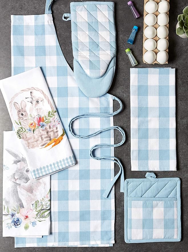 DII Buffalo Check Kitchen Collection, Classic Farmhouse Kitchen Set, Potholder - Image 2