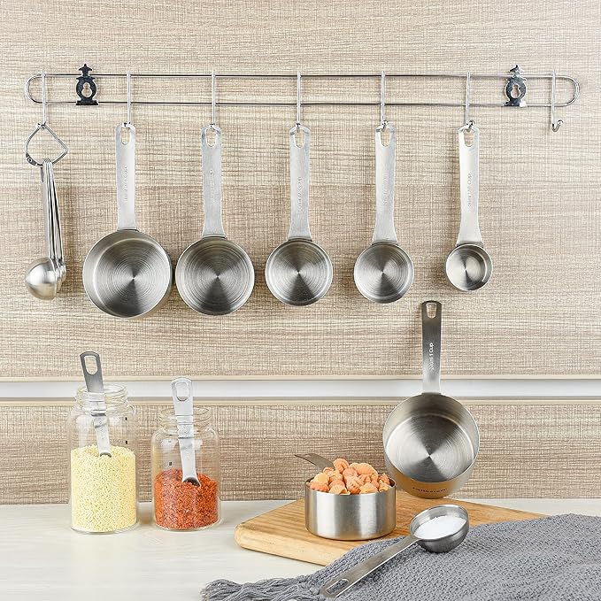 Measuring Cup Set of 8, 18/8 Stainless Steel Measuring Cups - Image 8
