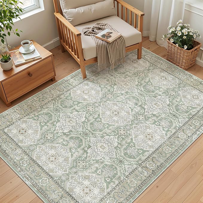 3x5 Rug, Small Area Rug for Kitchen, Machine Washable Non-Slip Throw Rug - Image 4