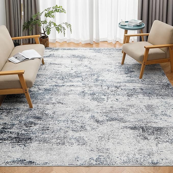 8x10 Area Rugs for Living Room Rug Washable: Abstract Large Rug for Dining Room - Image 3