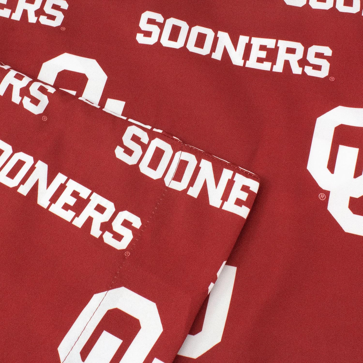 Everything Comfy Oklahoma Sooners Pillowcase, Body Pillow, 20" x 60", Includes 1 Pillowcase