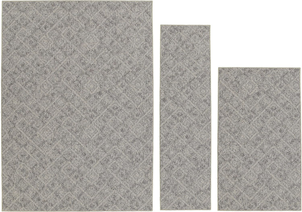 Garland Rug Classic Berber Earth Tone Area Rug Set, 3-Piece (4 ft. 11 in x 7 ...