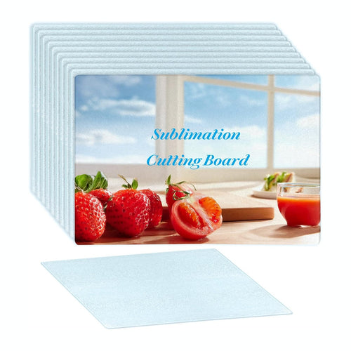 10 Pcs Sublimation Cutting Board Blanks, Textured Tempered Glass Cutting Boards