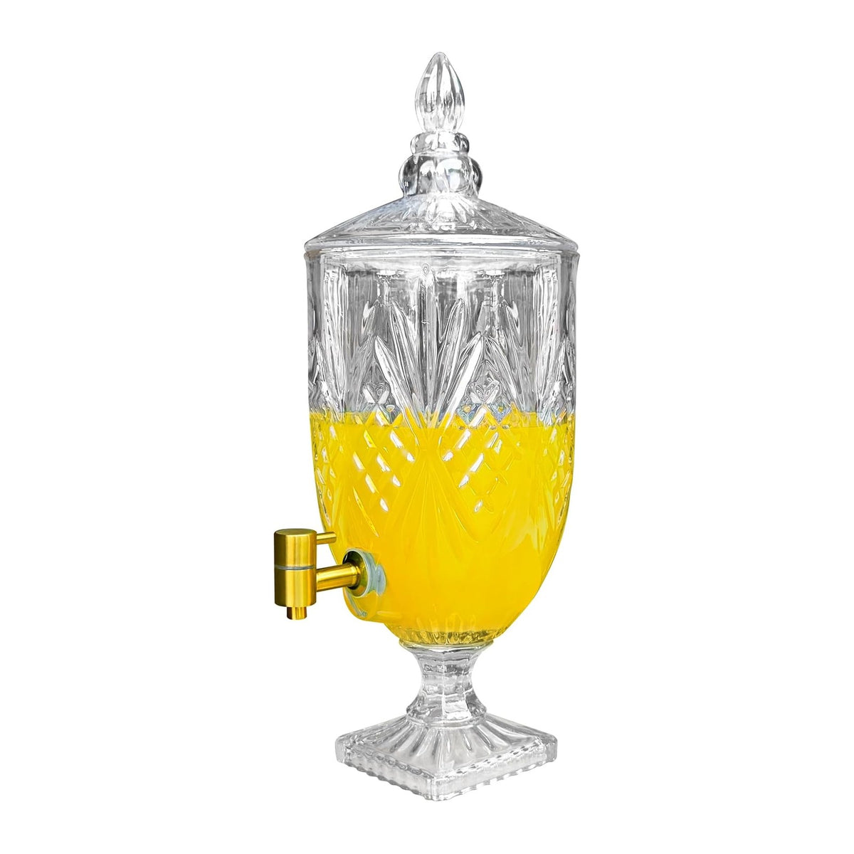 1.3 Gallon Glass Drink Dispenser, Glass Beverage Dispenser
