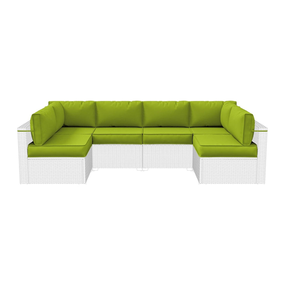 14-Piece Outdoor Cushions for Patio Furniture,Water-Resistant Sofa Cushion