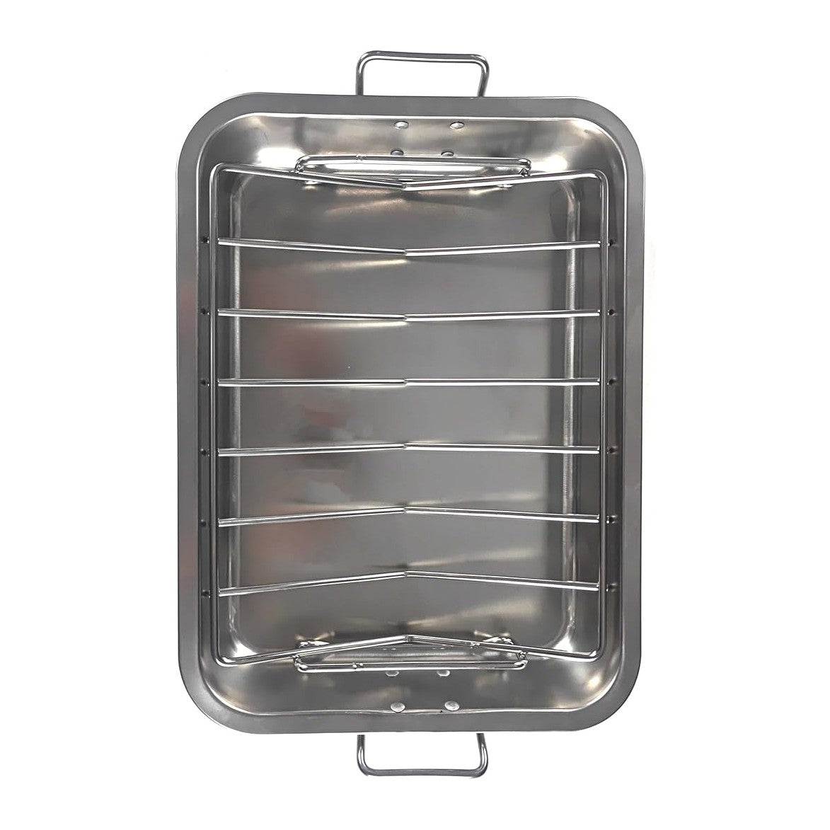 16" Premium Stainless Steel Roaster Pan Set