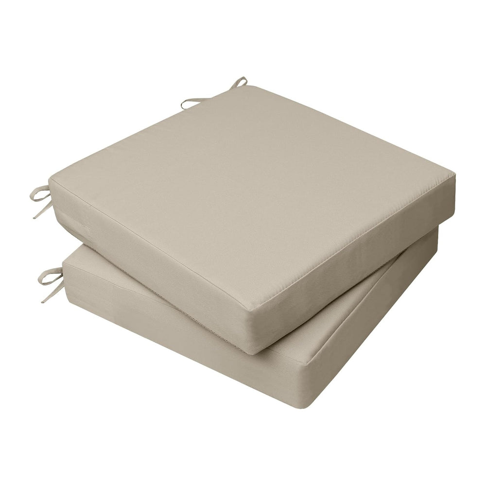 AAAAAcessories Outdoor Chair Cushions, 20 x 18 x 3 inches, Set of 2