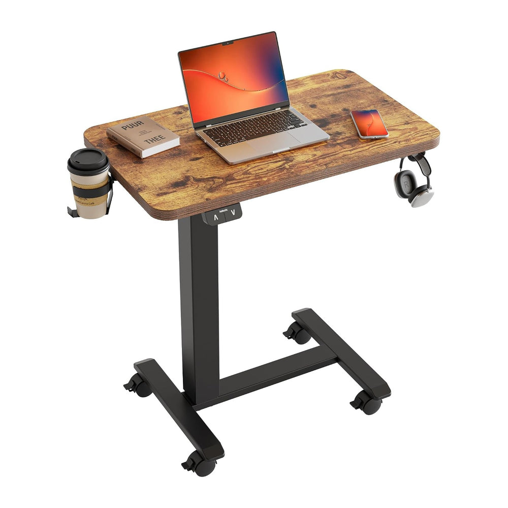 Agilestic Portable Standing Desk Height Adjustable, Mobile Table with Wheels,...