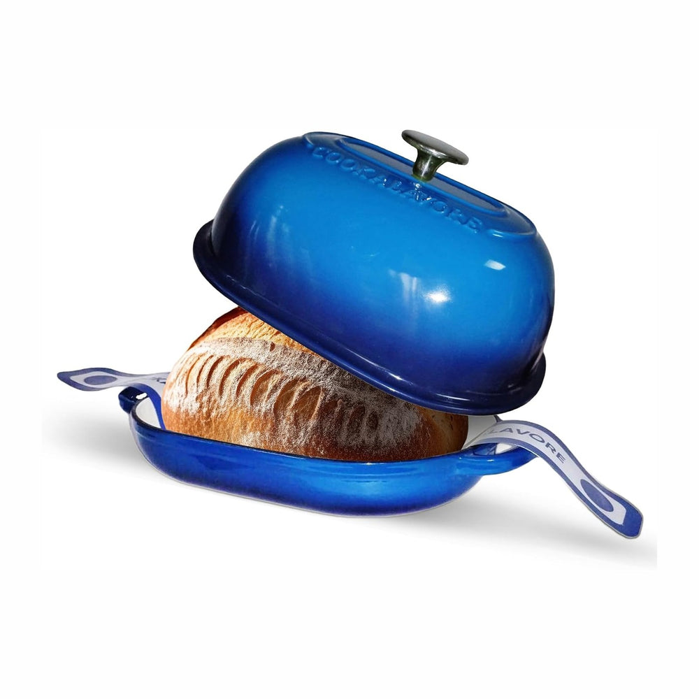 Cast Iron Bread Oven, 6 QT Bread Oven, Thick Enameled Loaf Pan