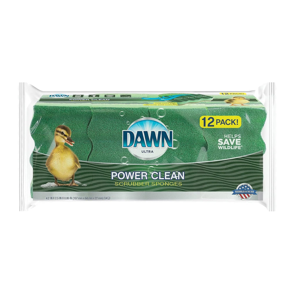 Dawn Power Clean Dual-Sided Scrubber Sponges