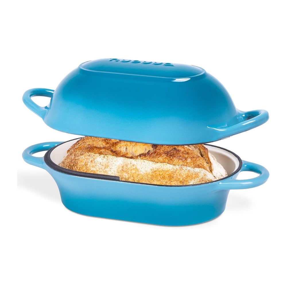 Dutch Oven For Sourdough Bread Baking – Enamelled Cast Iron Bread Loaf Pot –