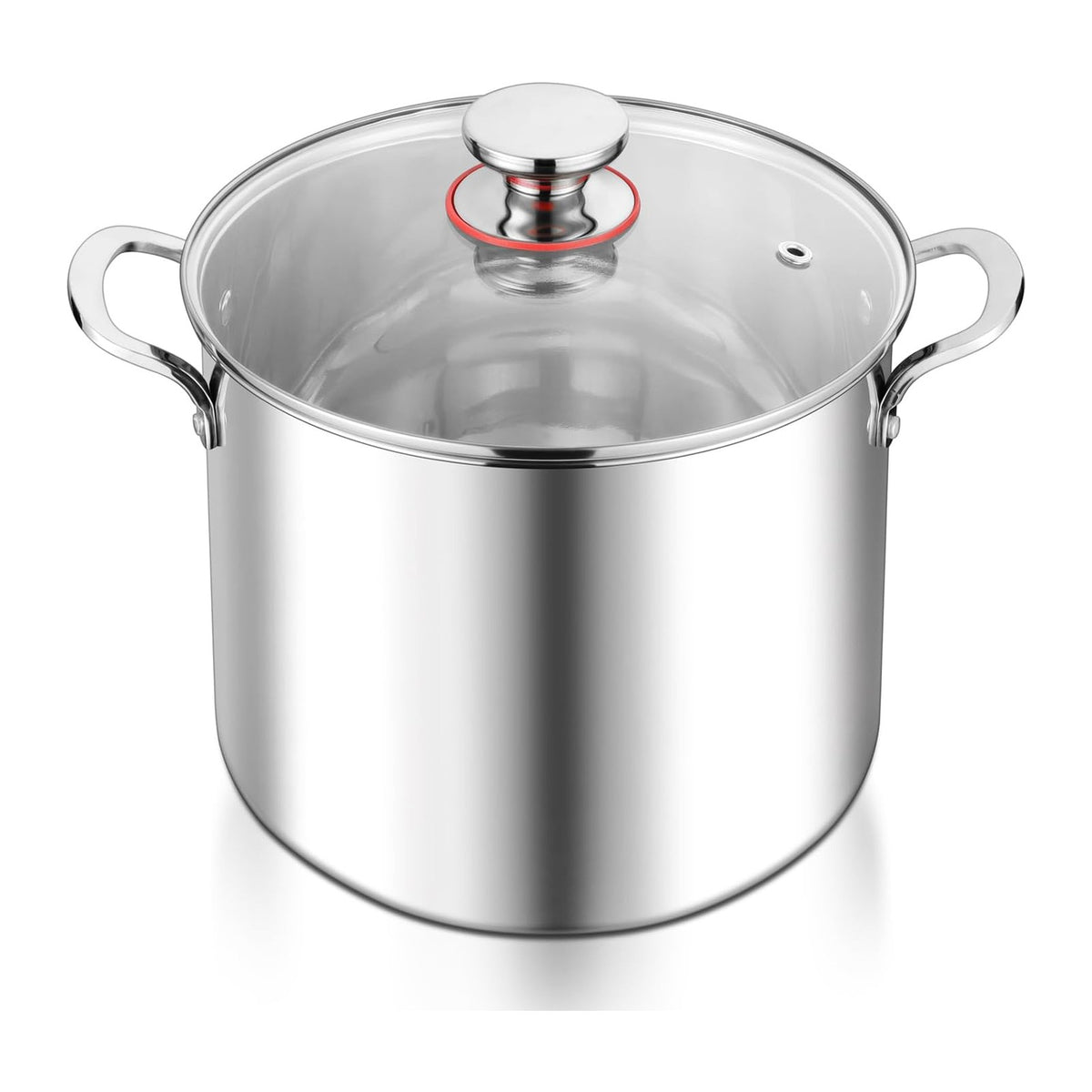 E-far 12-Quart Stock Pot, 18/10 Stainless Steel Stockpot
