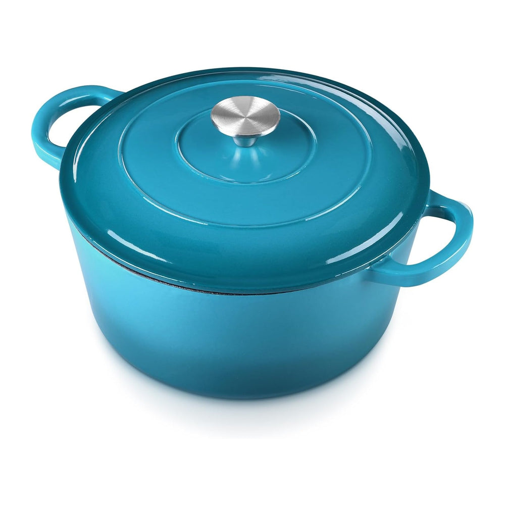 E-far 6 Quart Dutch Oven, Enameled Cast Iron Dutch Oven Pot