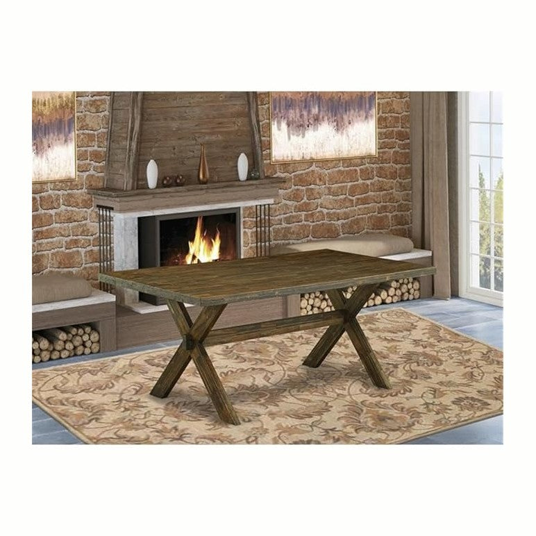 East West Furniture XT777 X-Style Mid-Century Modern Dining Table - a Rectang...