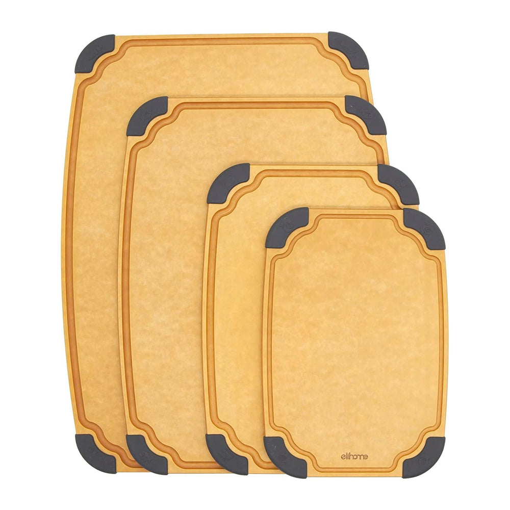 Elihome Essential Series 4-in1 Cutting Board Set (4 pieces)