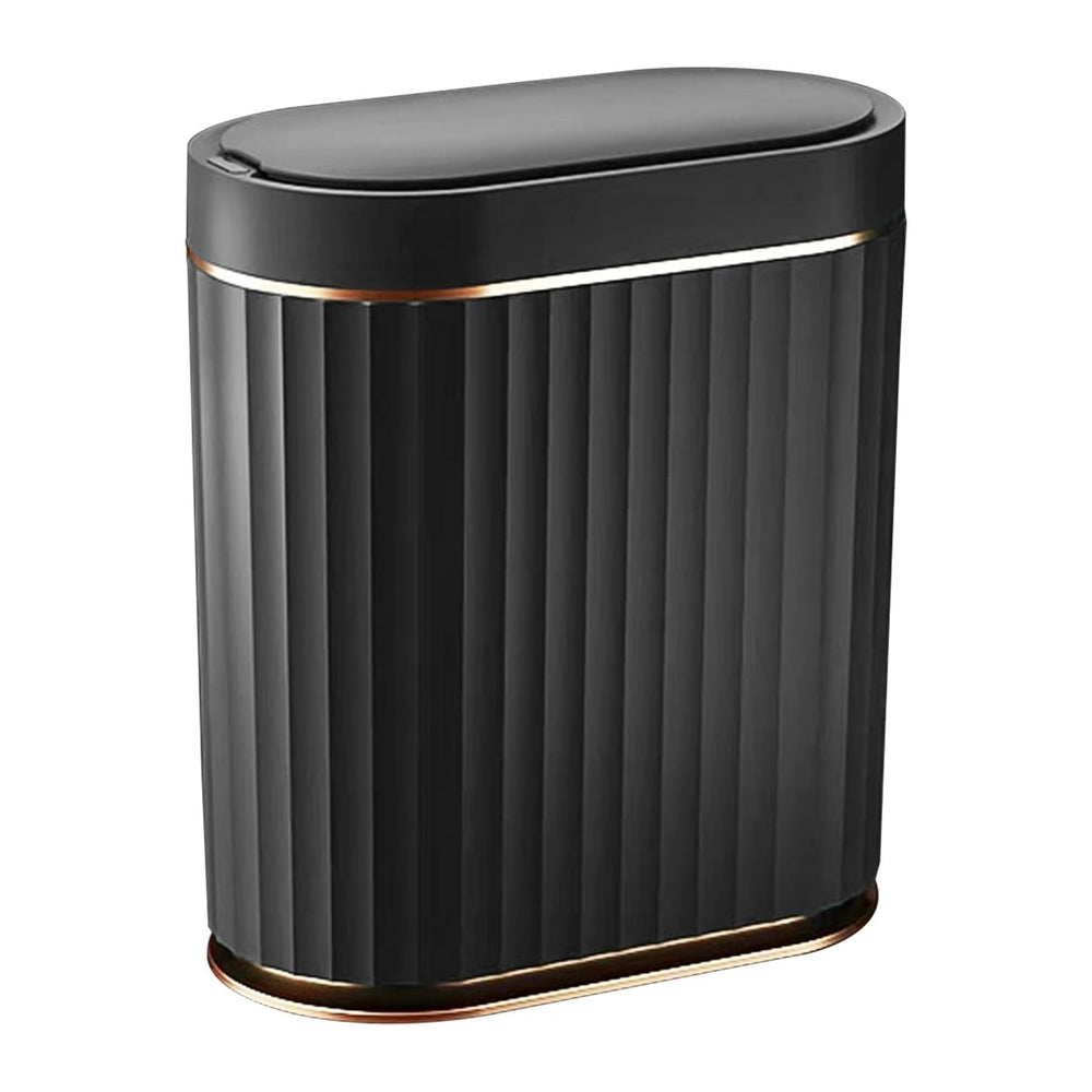 ELPHECO Black Bathroom Trash Can
