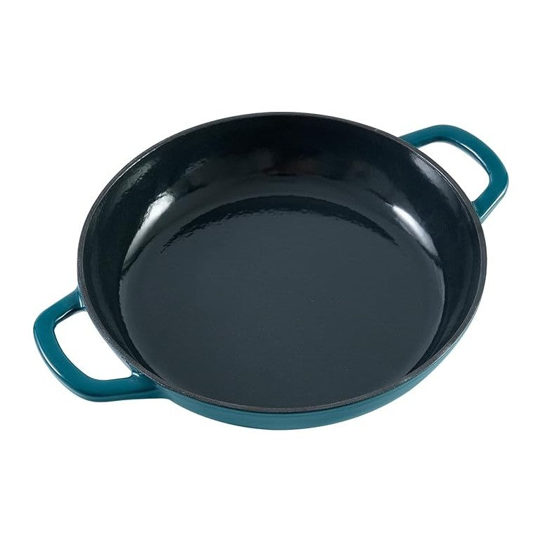 Flavehc Braiser Enameled Cast Iron Braiser 2.25 qt Braiser Pan