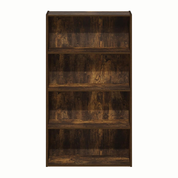 Furinno Pasir 4 Tier Open Shelf, Amber Pine