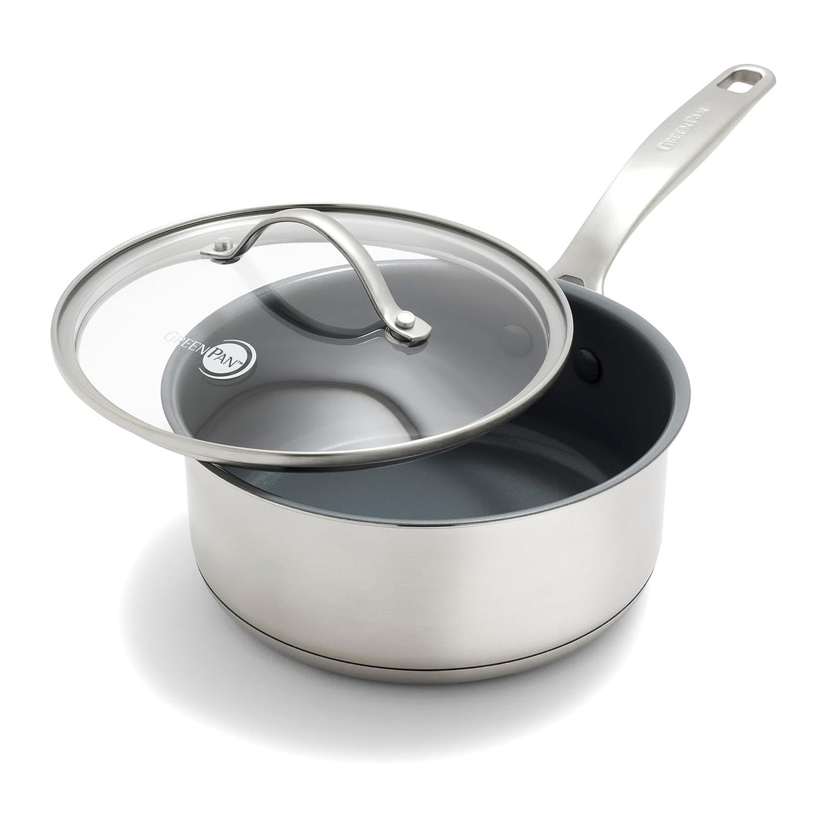 GreenPan Stainless Steel Treviso 2.1QT Saucepan