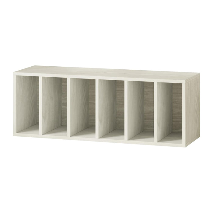 IOTXY DIY Modular Cube Bookcase - CubeXY Customizable Stackable Expandable Basic Shelving Units, 6-Cube Wooden Open Bookshelf with Removable Shelves for Books Organizer, Oak