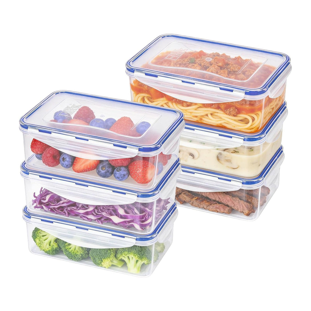KIGI Airtight Reusable Meal Prep Containers, Leak-Proof & Stackable, 4-Si...