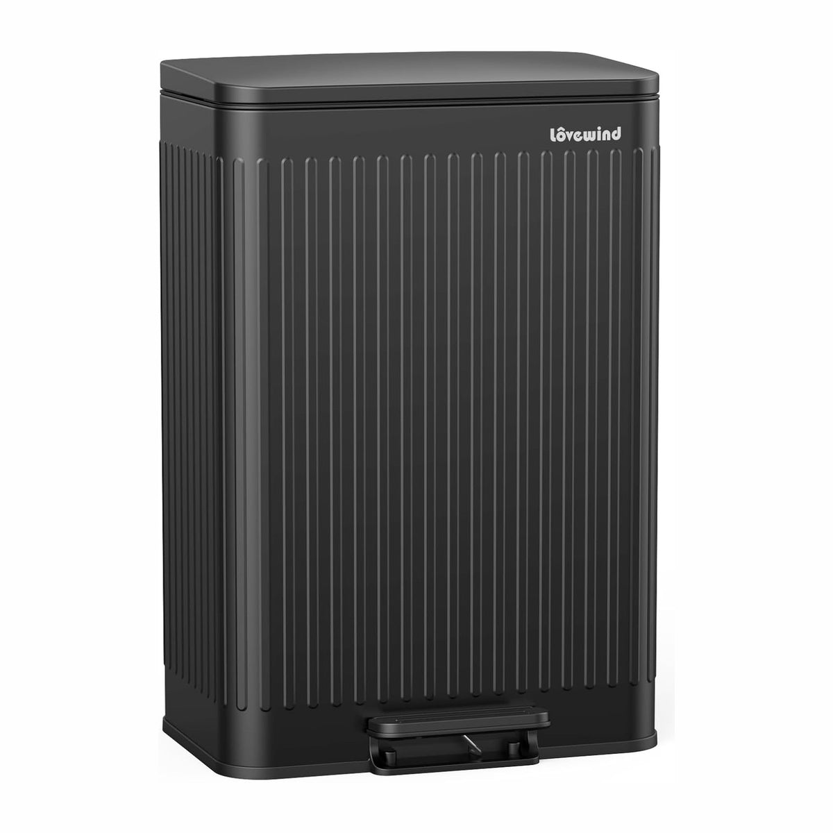 Lovewind 60 Liter/ 16 Gallon Stainless Steel Trash Can