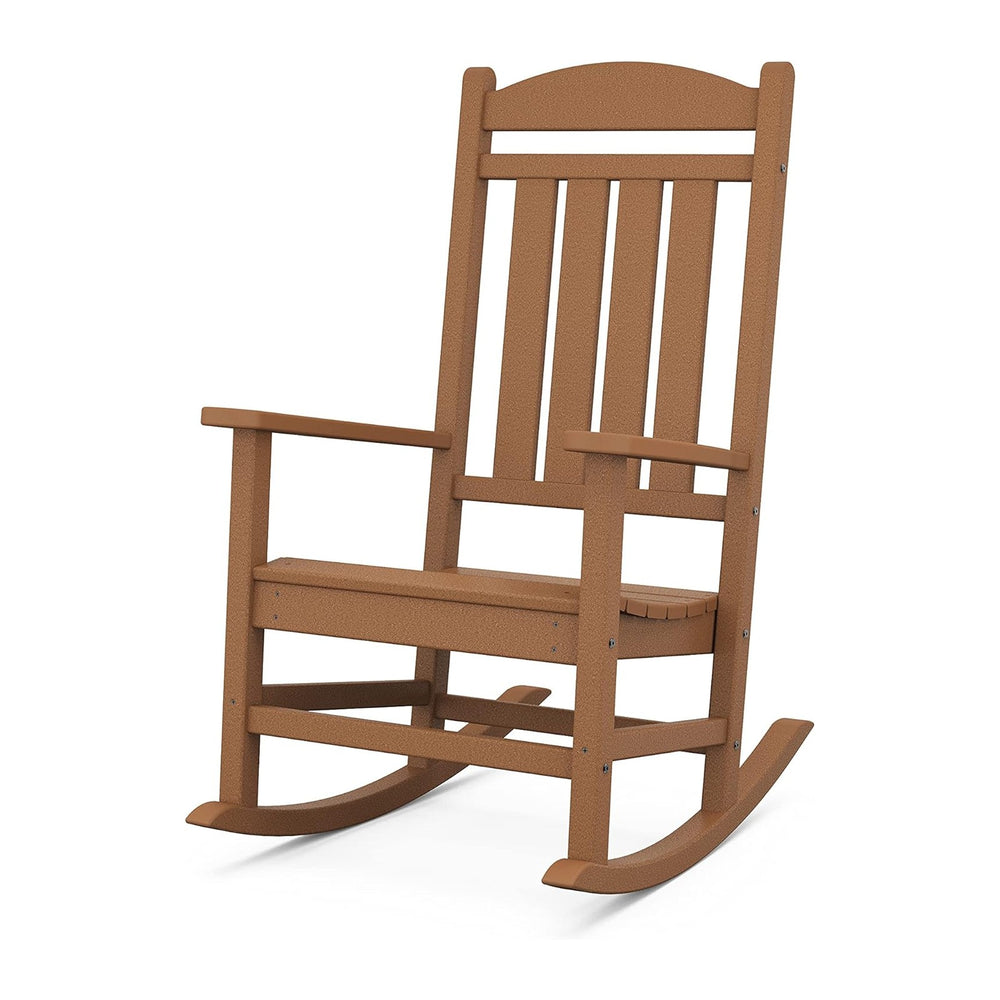 POLYWOOD Presidential Rocking Chair in Teak