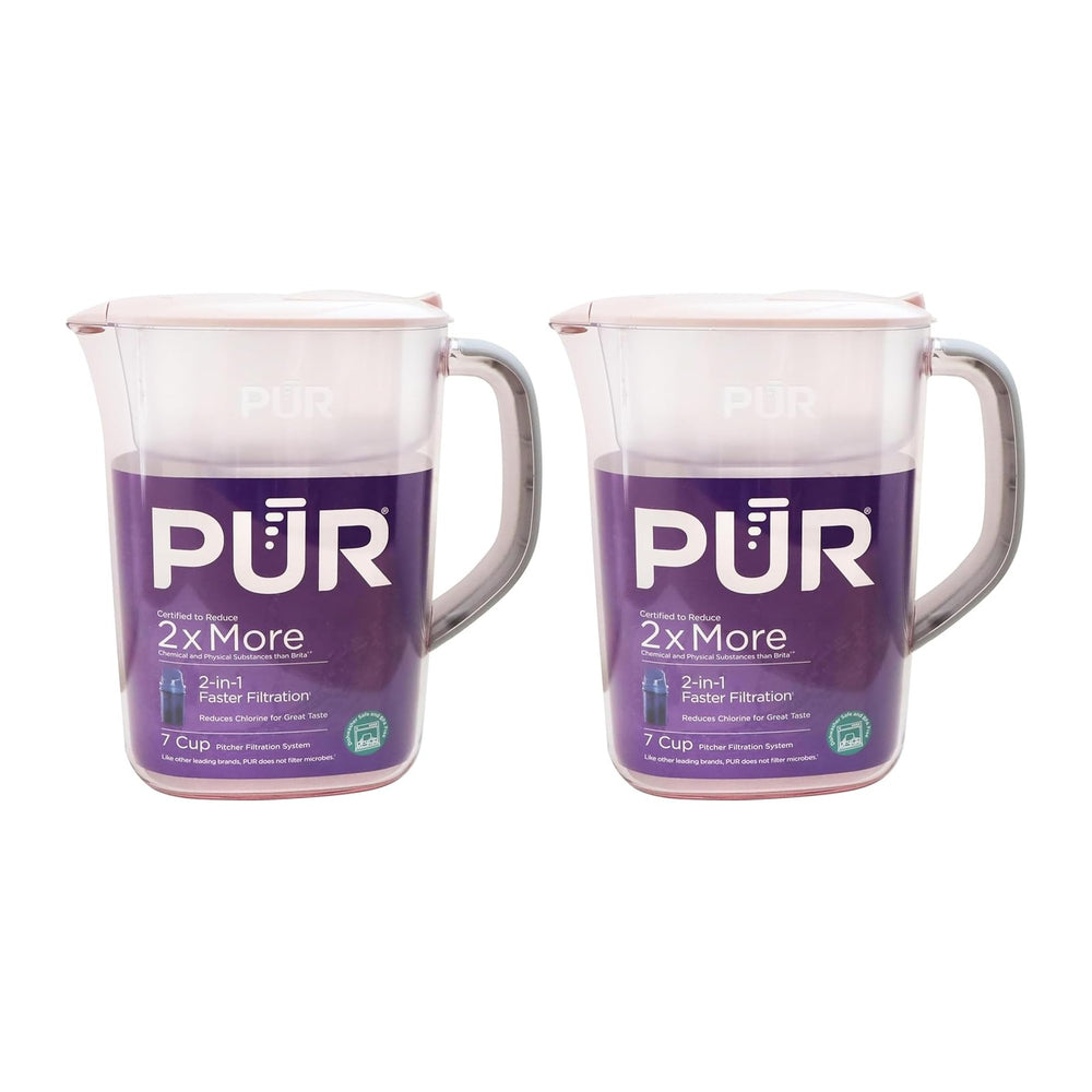 PUR 7-Cup Water Pitcher, 1 Genuine Filter, Great-Tasting Water, Dishwasher Safe