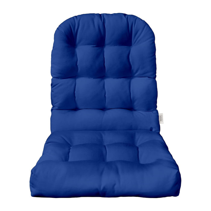 RSH DECOR Indoor Outdoor Tufted Adirondack Patio Chair Seat Cushion | All Weather, Water and Fade Resistant Polyester Fabric | 42.5" H x 21" W | Veranda Blue