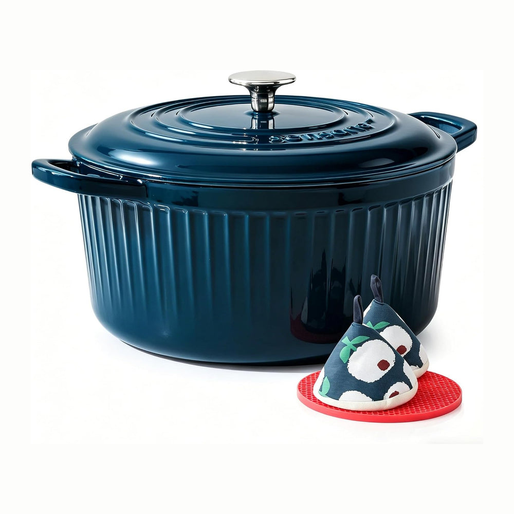 SENSARTE Enameled Cast Iron Dutch Oven Pot