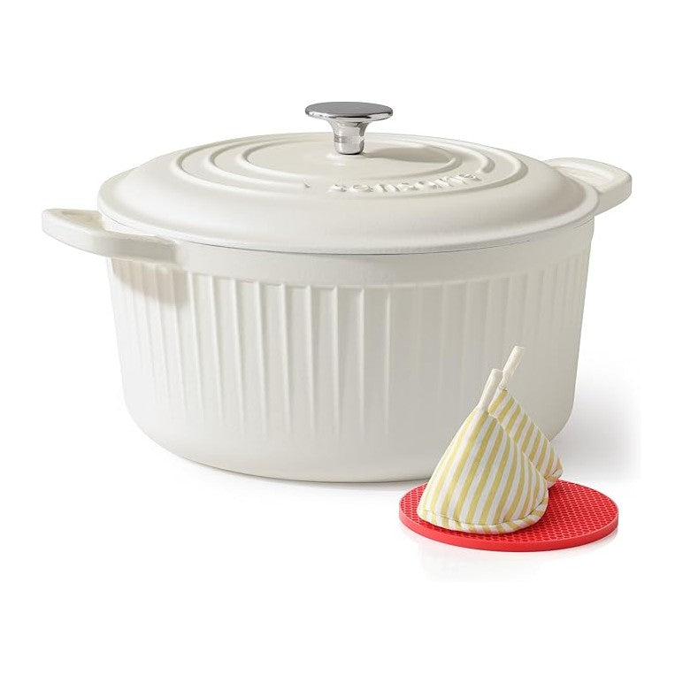 SENSARTE Enameled Cast Iron Dutch Oven Pot