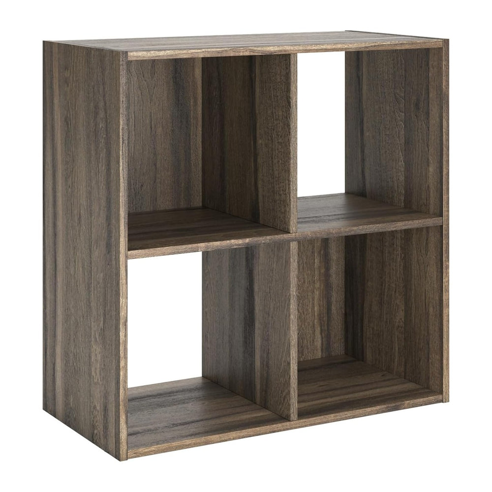 Signature Design by Ashley Shallifer 4 Cube Storage Organizer or Bookcase, Brown