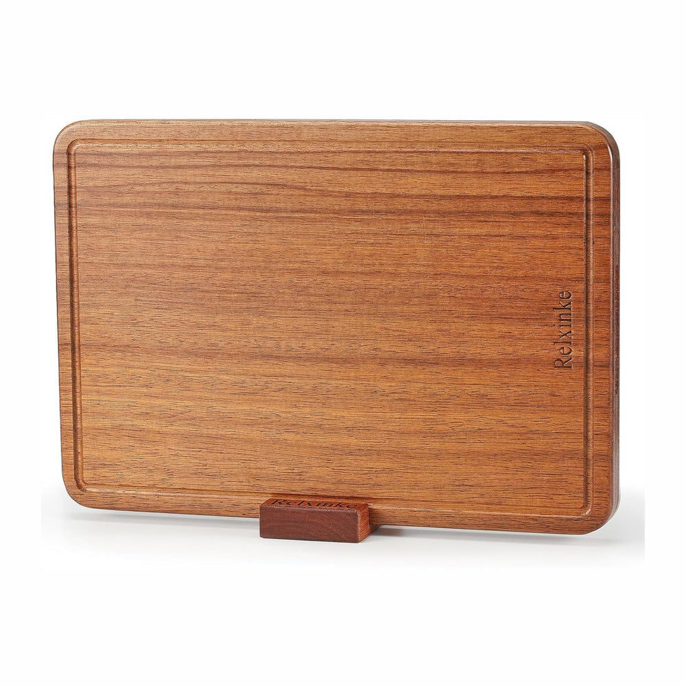 Solid Teak Wood Cutting Board One Piece Non Glued Thick Crack Resistant Wooden