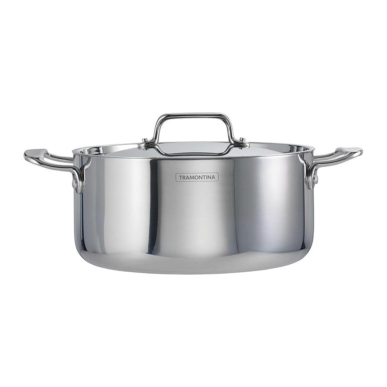 Tramontina Utsava Tri-Ply Clad Stainless Steel 5-Quart Casserole