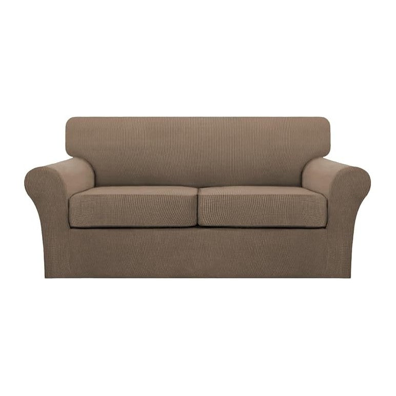 Turquoize 3 Piece Sofa Covers for 2 Cushion Couch Sofa Slipcover Soft Couch